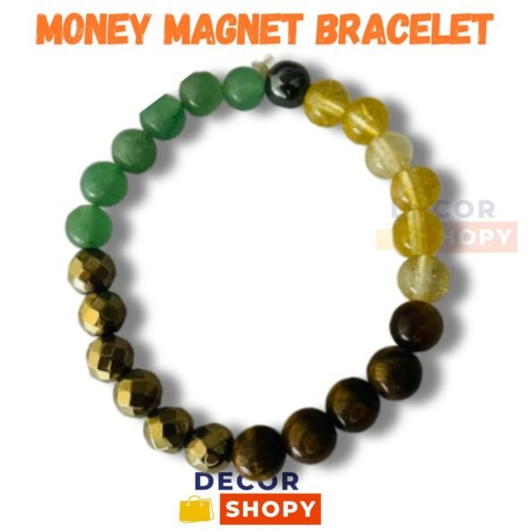 Stylish money magnet bracelet for attracting wealth and positive energy